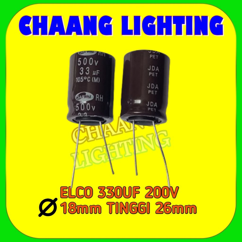 33UF 500V KAPASITOR ELKO 33UF 500V CAPASITOR ELCO 33UF 500V ELCO 33UF 500V 105°C SAMWHA