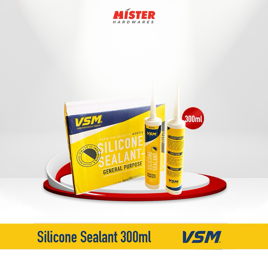 VSM Silicone Sealent / Lem Silikon Tabung Kaca Acetic