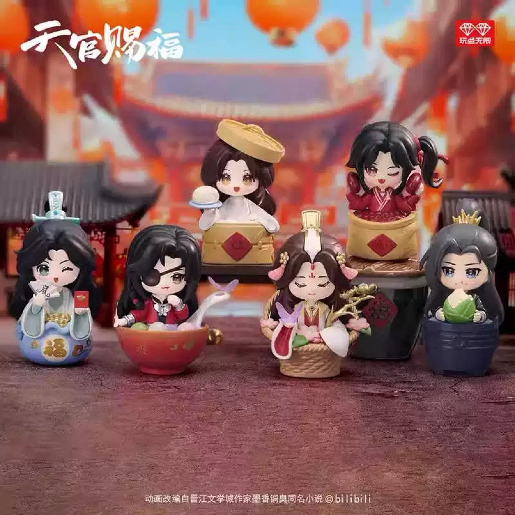 PREORDER Heaven Official’s Blessing (Tian Guan Ci Fu) edisi festival — blind box figure karakter ani