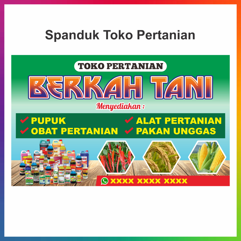 Spanduk / Banner Toko Pertanian Tani