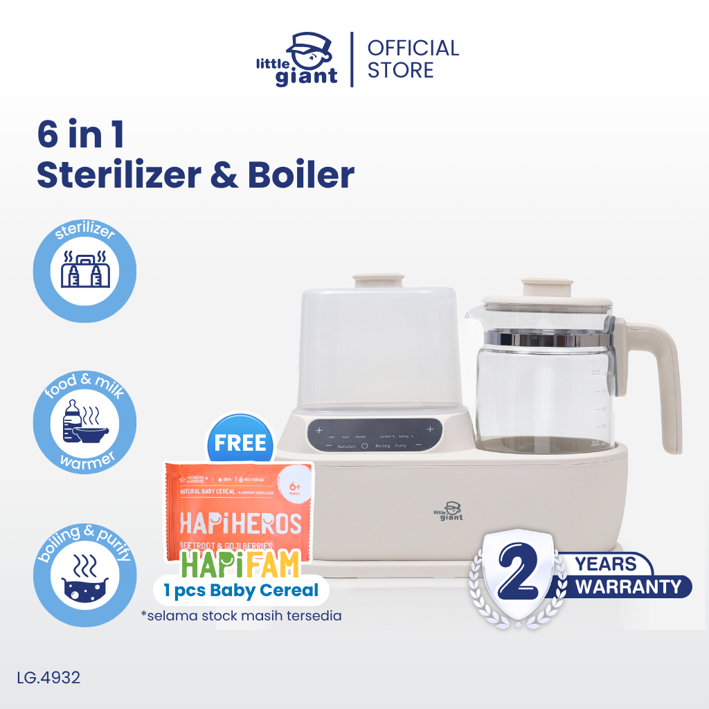 Little Giant Digital 6 in 1 Sterilizer & Boiler | Sterilizer Botol Bayi