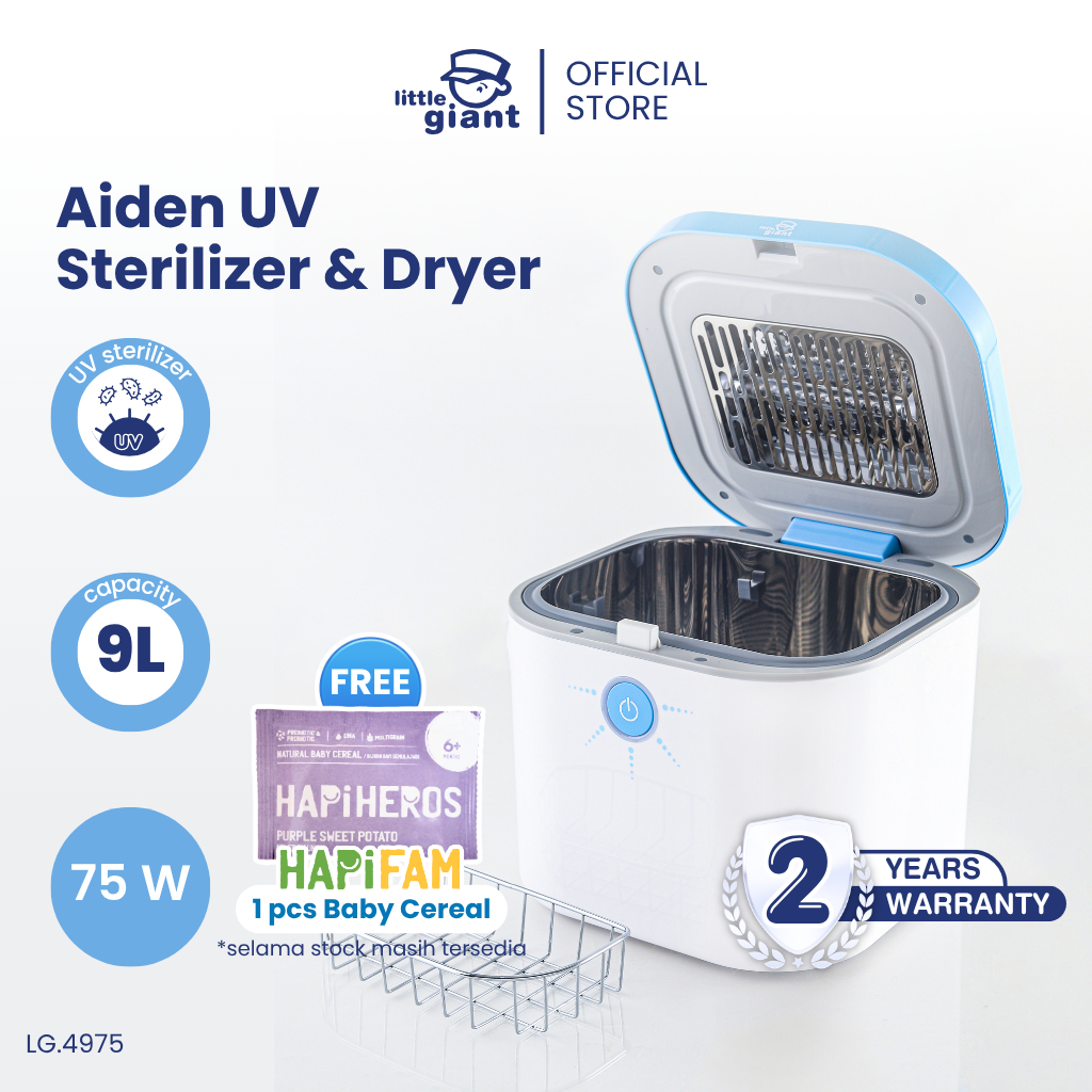 Little Giant Aiden UV Sterilizer & Dryer - Sterilisasi dan Pengeringan 360 Derajat