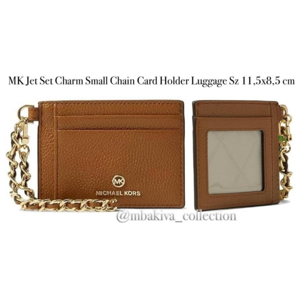 MK Jet Set Charm Small Chain Card Holder Luggage