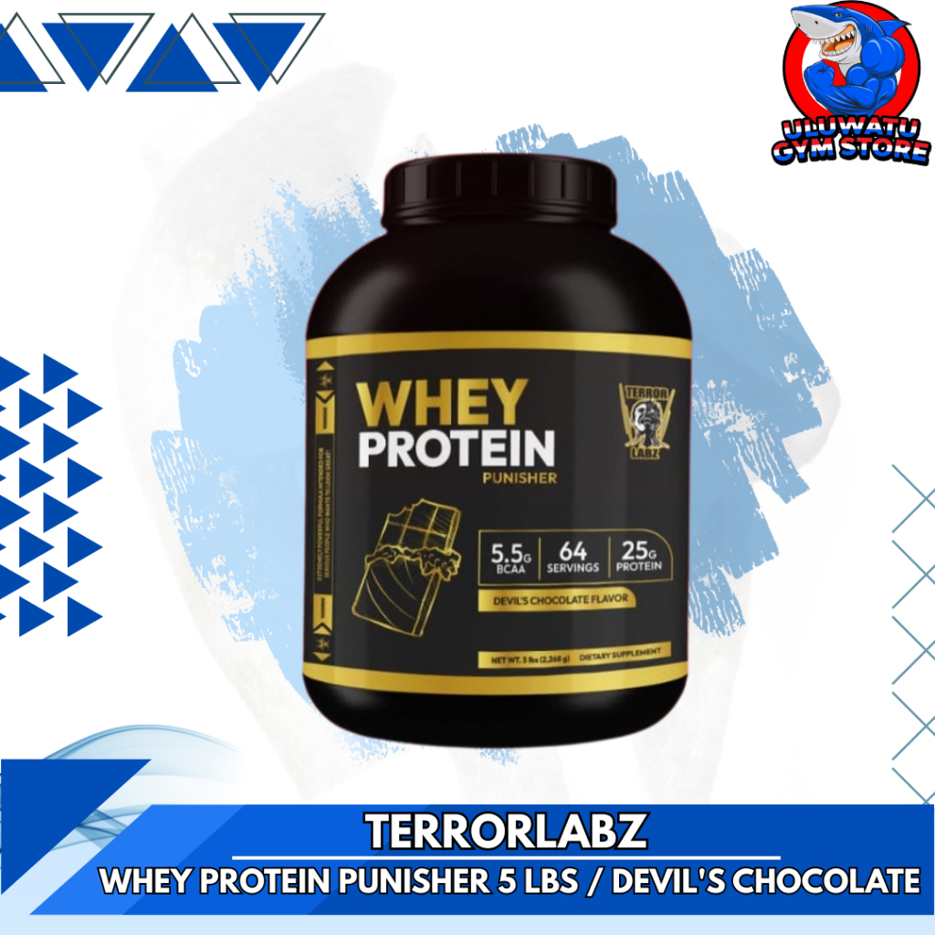 (PROMO) Terrorlabz USA PUNISHER Whey Isolate Blend 5 Lbs 5lb Import Protein - Chocolate