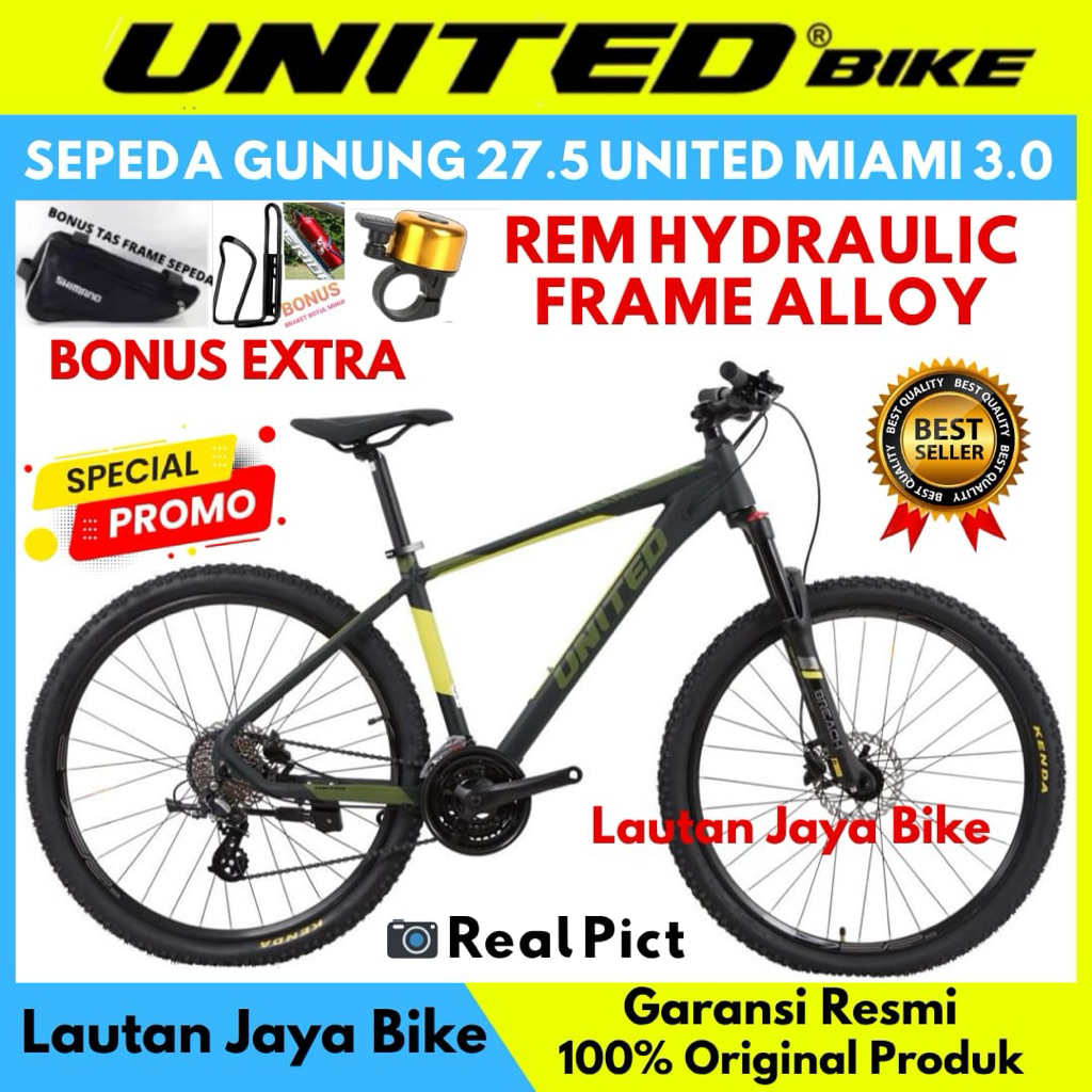 Sepeda Gunung 27.5 MTB United Miami 3.0 stavros New