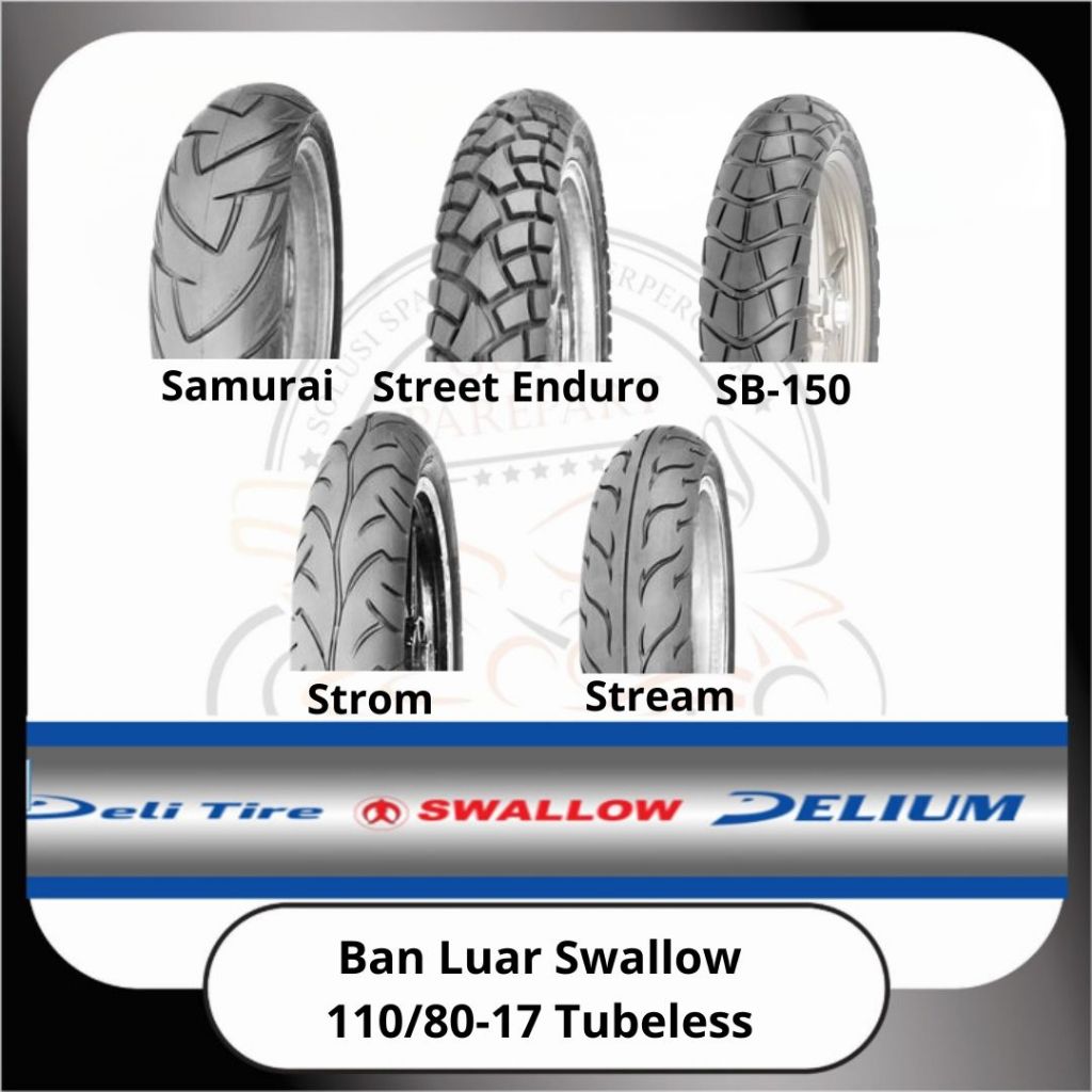 Ban Luar Swallow Tubeless 110/80-17