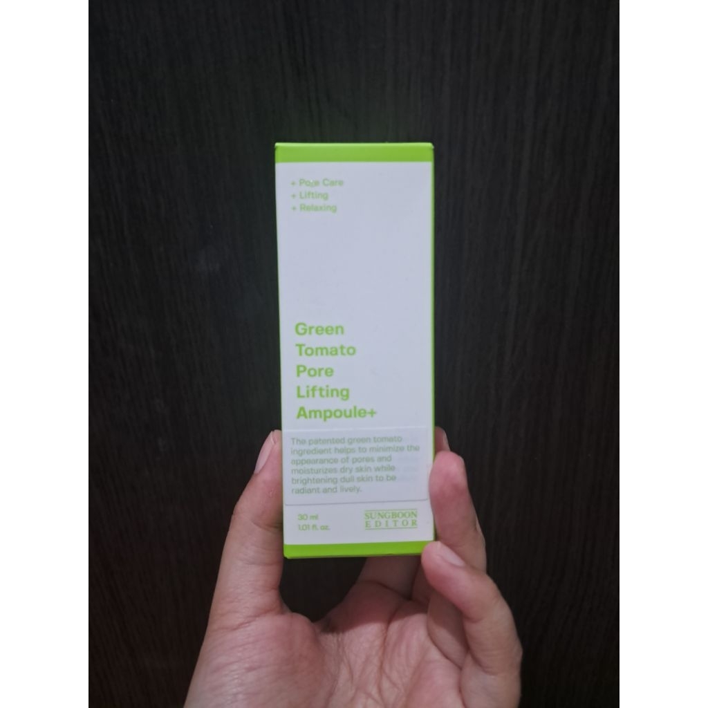 new segel Sungboon Editor green tomato pore lifting ampoule+
