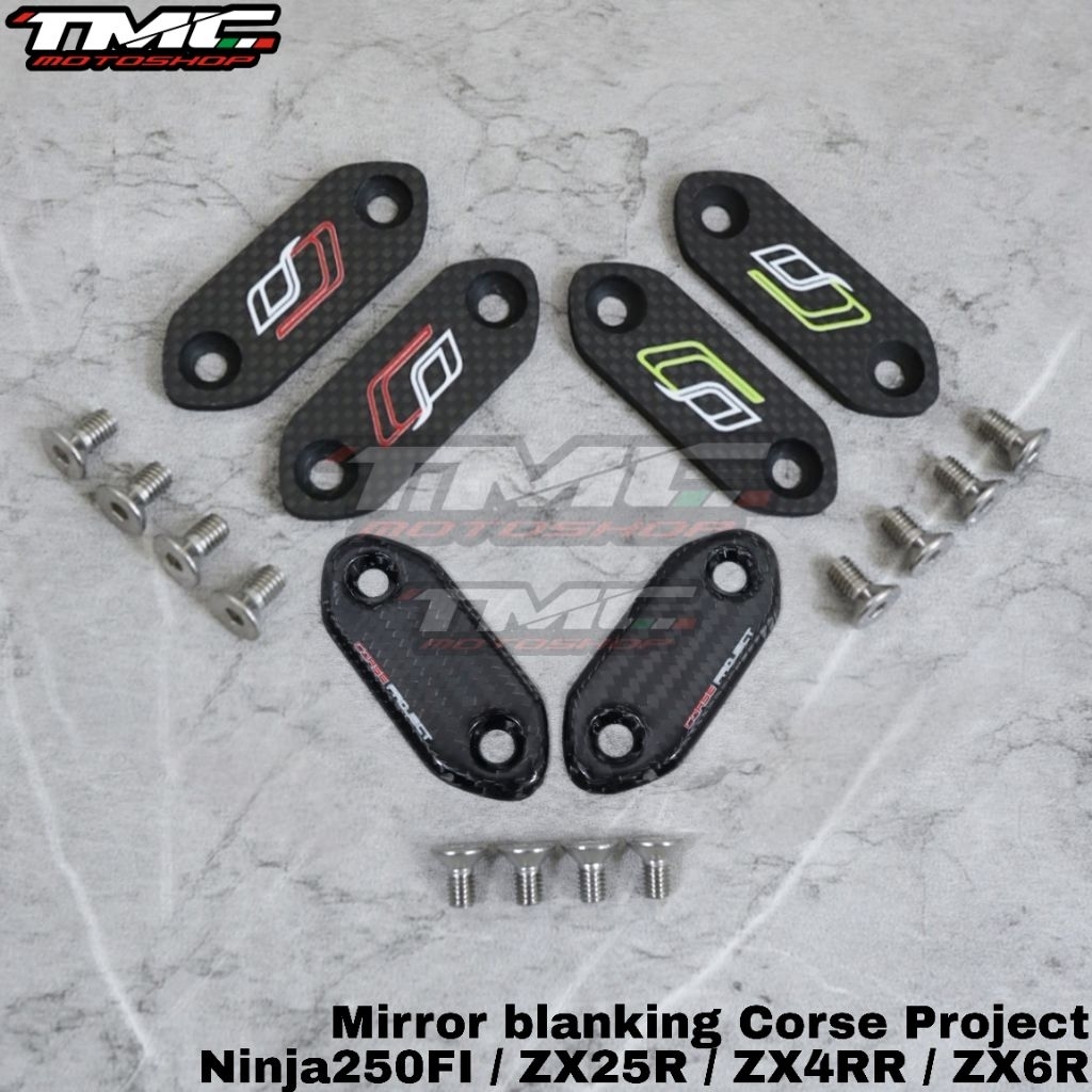 Mirror Blanking plate Corse Project Kawasaki Ninja Ninja250 New Ninja250 ZX25 ZX25R ZX25RR ZX4RR ZX6