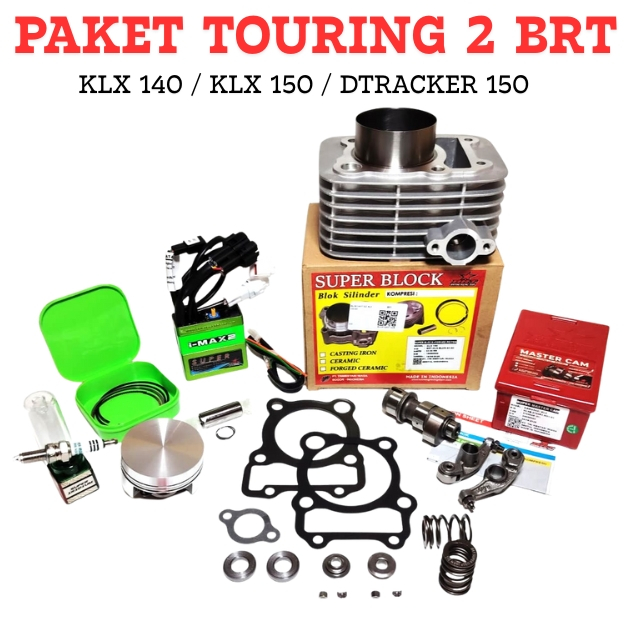 PAKET TOURING 2 BRT KLX 140 KLX 150 DTRACKER 150 Paket Bore Up Racing BRT KLX D TRACKER