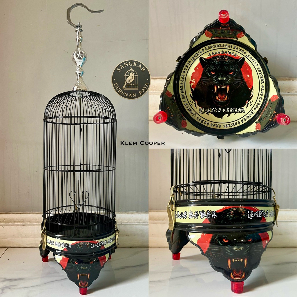 SANGKAR HELOPET 23CM / SANGKAR BURUNG KECIL ( FREE PACKING KAYU)