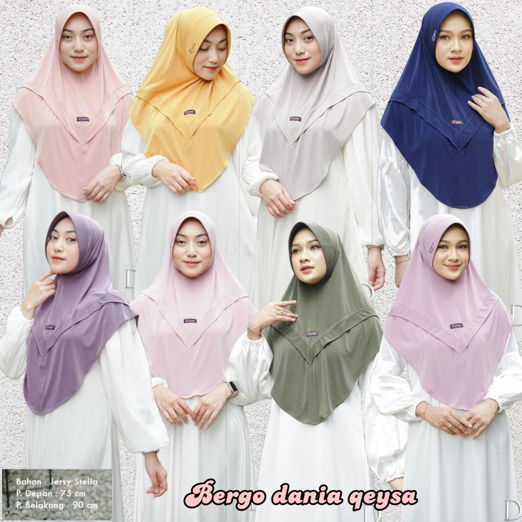 bergo dania qeysa hijab | bergo daily Jersey dania | bergo qeysa hijab