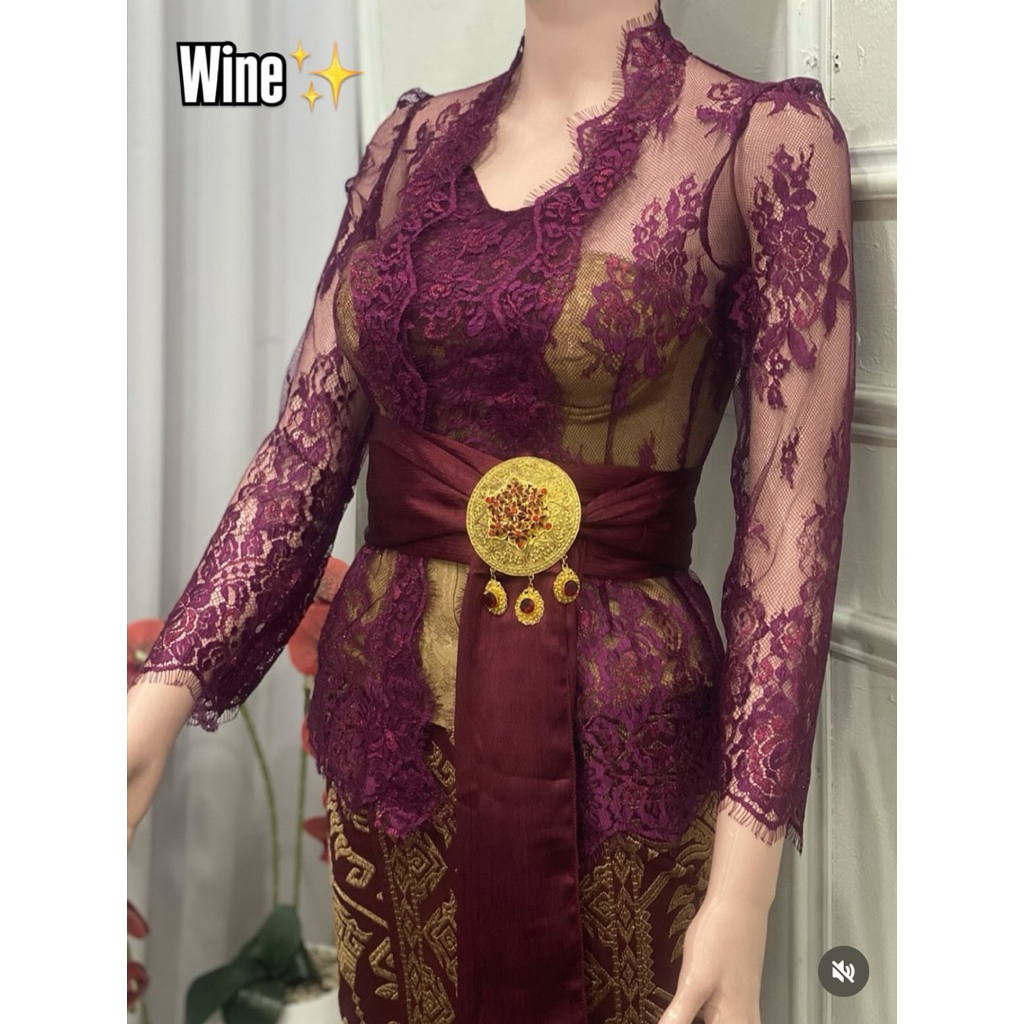 Kebaya Brokat Metalik Jadi/Kebaya Bali/Kebaya Jadi