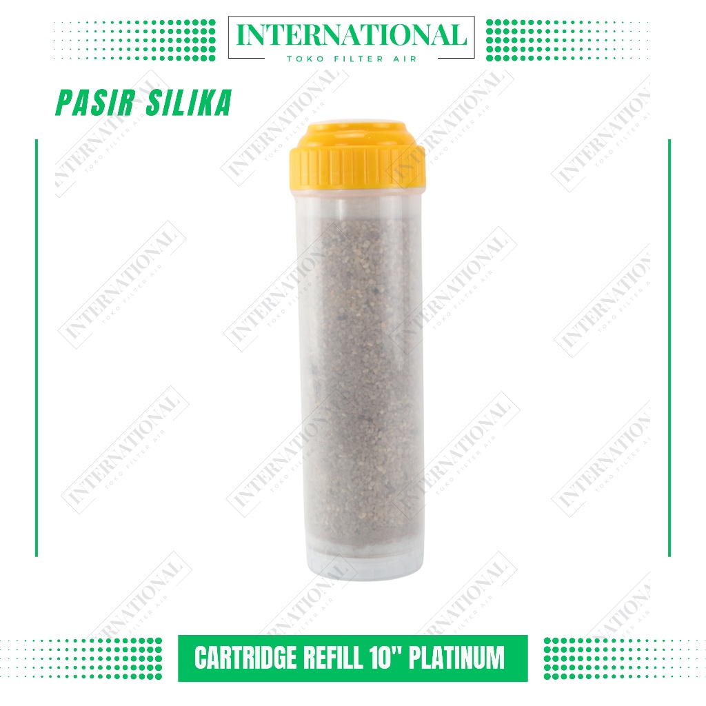 Cartridge Filter Air 10" PASIR SILIKA PLATINUM KINNOYAMA/Sparepart Filter Air 10" Pasir Silika