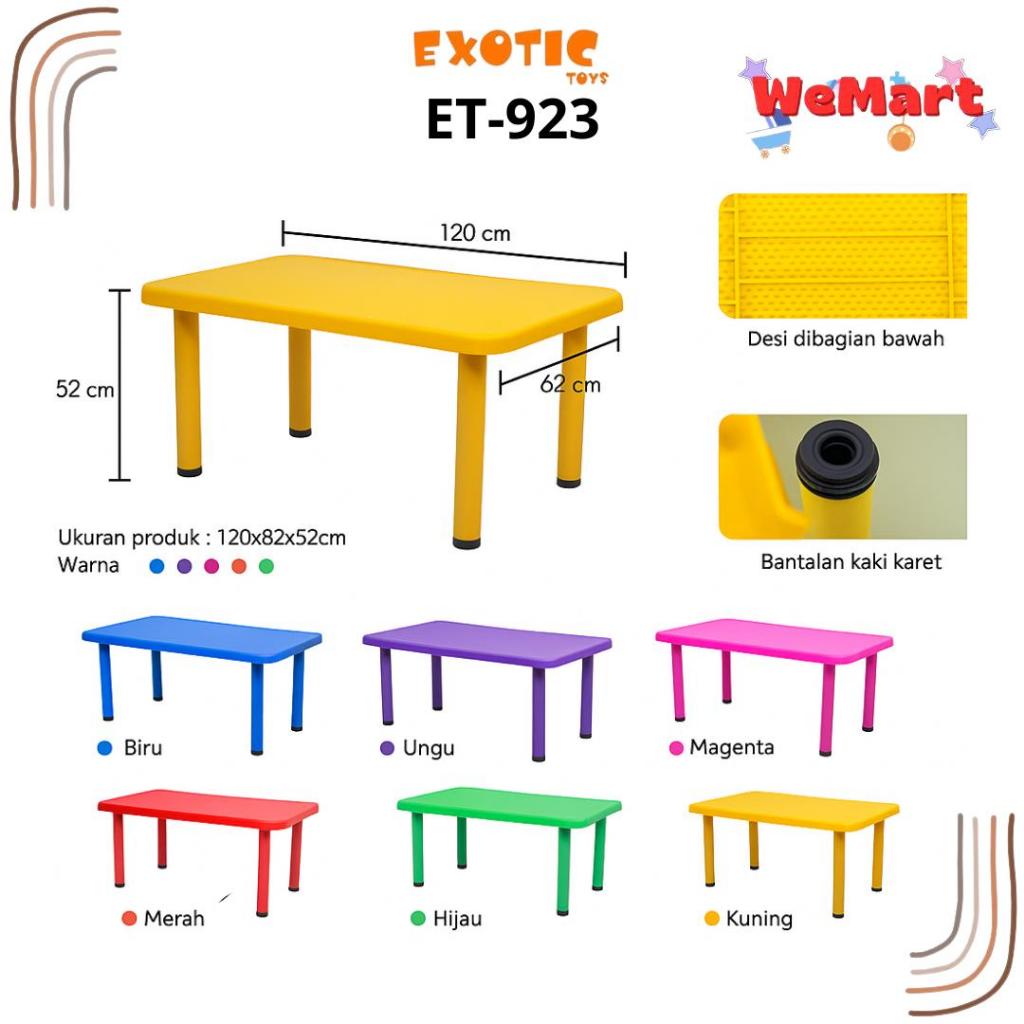 ET 922A ET 923 ET 925M ET 926U JS 021 EXOTIC LEARNING DESK // Meja Belajar Anak Bahan Plastik Model 