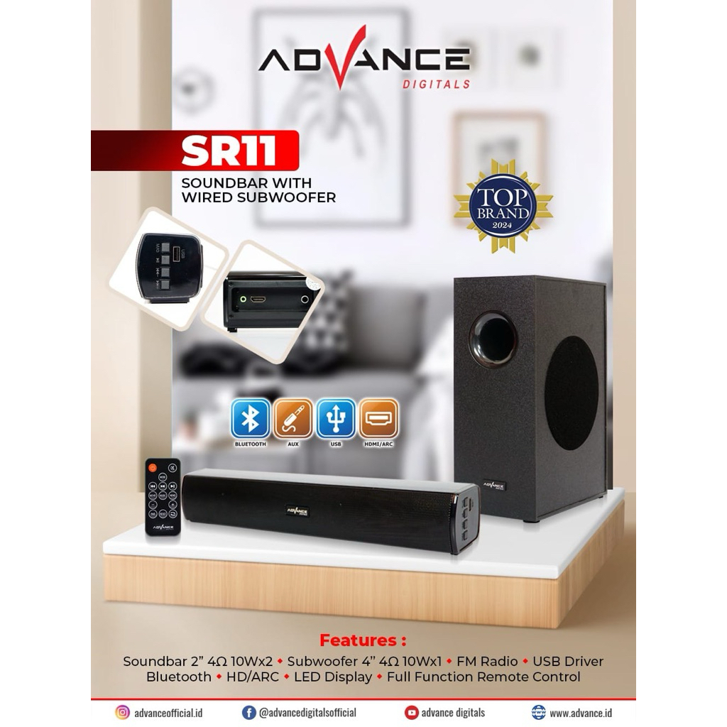 ADVANCE SR-11 Speaker Soundbar + Subwoofer