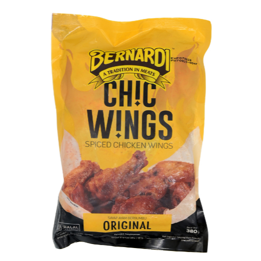 Bernardi Spicy Chicken Wings Original 380gr / Chicken Wings