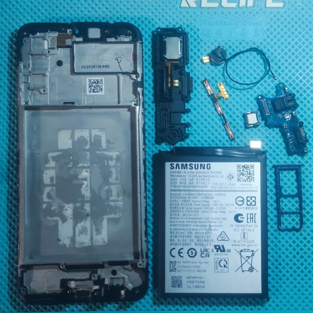 FX PCB CAS SPEAKER ANTENA SAMSUNG A02S ORI COPOTAN SECOND
