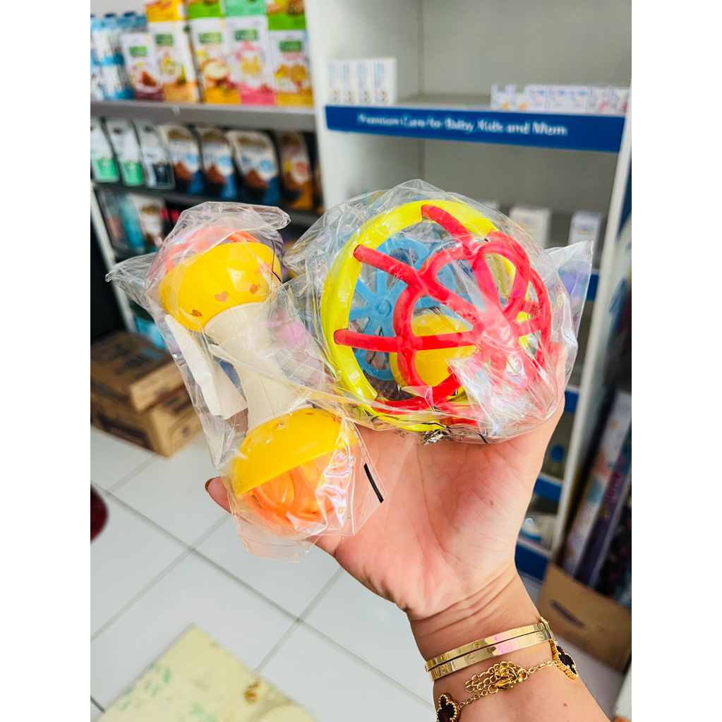 krencengan mainan bayi bahan silicon