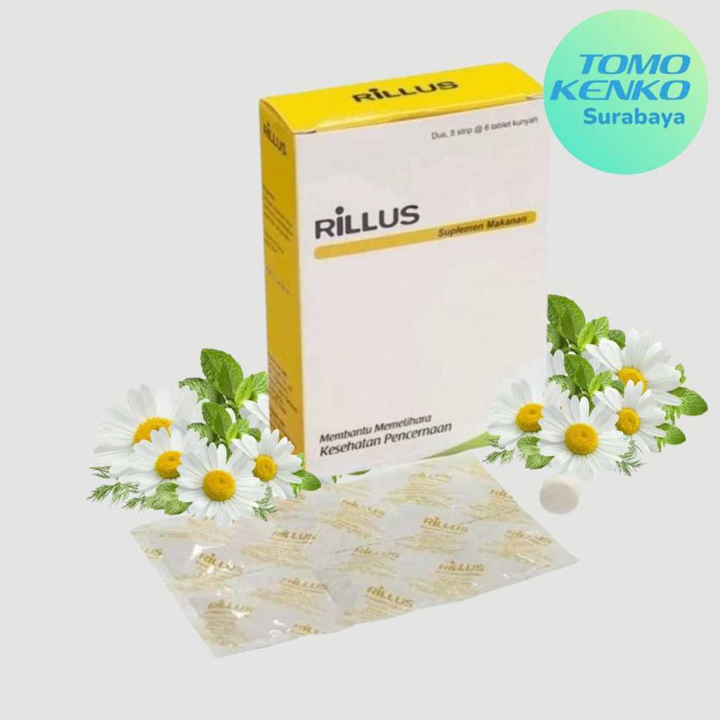 Rillus Probiotik Prebiotik Vitamin Probiotik Kunyah Suplement Kesehatan Pencernaan