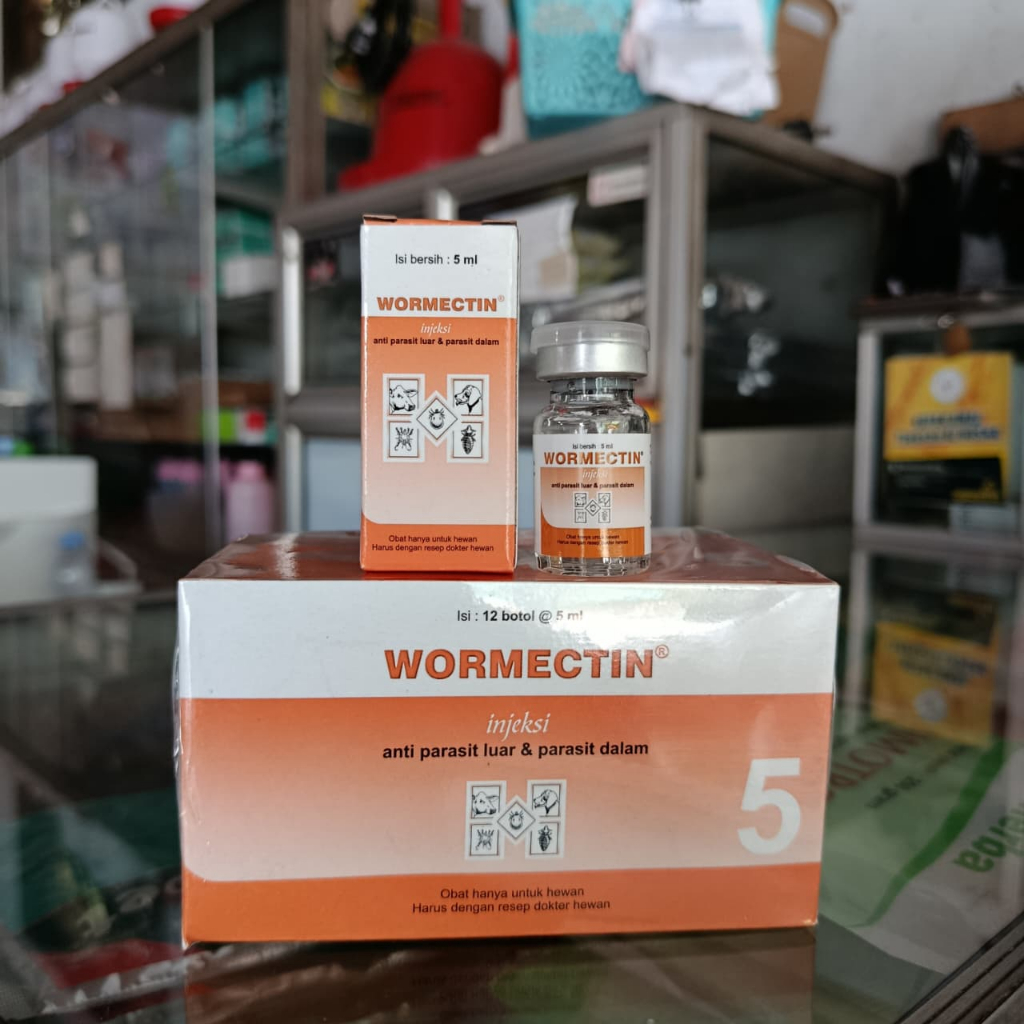 Wormectin 5ml Injek Obat Anti Parasit Hewan