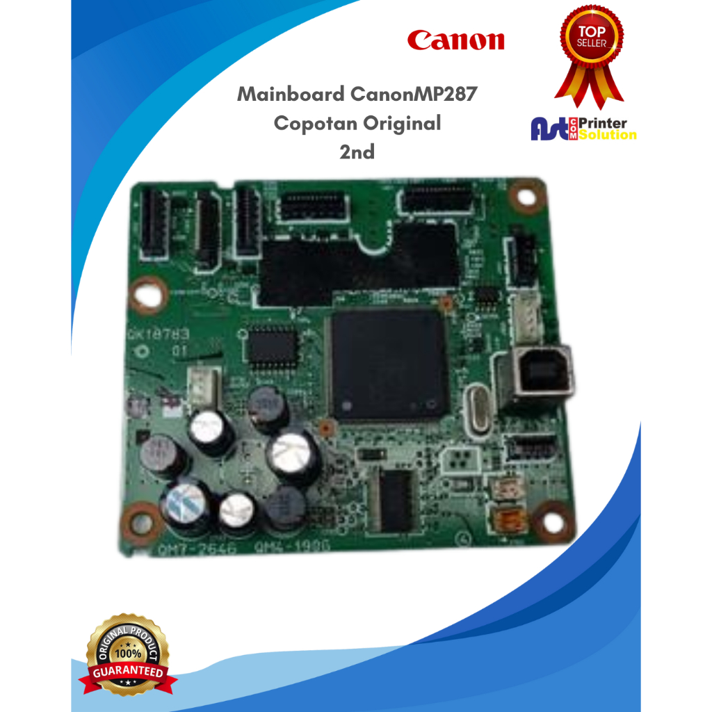 Mainboard pinter canon mp287, second copotan Original Normal ,2nd PIN 11
