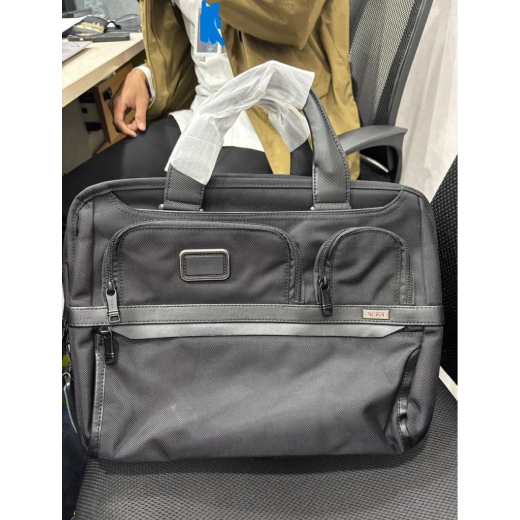 Tumi Alpha 3 Slim Three Way Briefcase (Office Bag) // The bag used by Mr. Tom Lembong on the cover o
