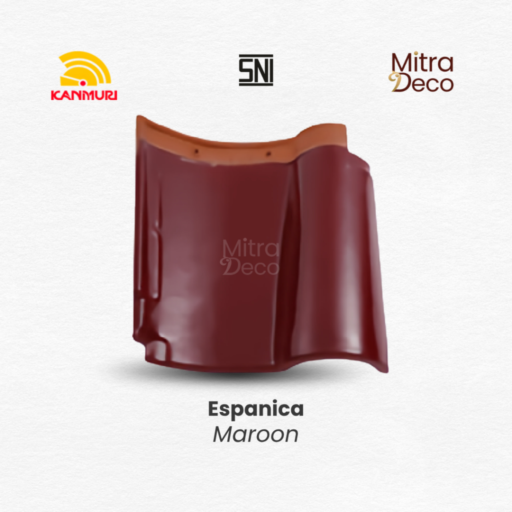 KANMURI Genteng Keramik Espanica Maroon KW 1