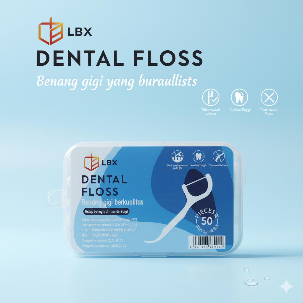 Doctor Bei Dental Floss 50pcs dr benang tusuk gigi dentalfloss flosser