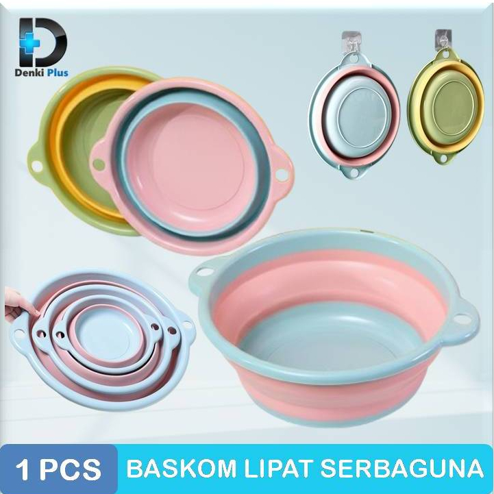 Baskom Lipat Miltifungsi Silikon / Baskom Lipat Serbaguna  Baskom Lipat Portable  Baskom Lipat 3L 5L