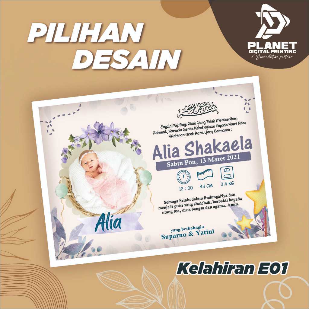 Luxiastore_ Banner Kelahiran Bayi / Spanduk Nama Anak / Baby Born / Spanduk Kelahiran Bayi / Born