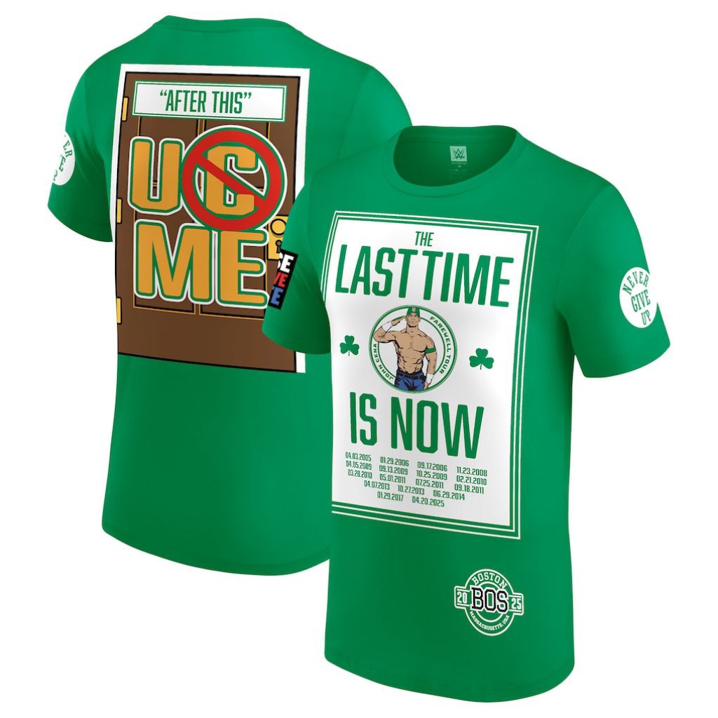 [PRE ORDER] Kaos Legenda WWE John Cena Farewell Tour Last Time is Now Versi Boston - Authentic Tag
