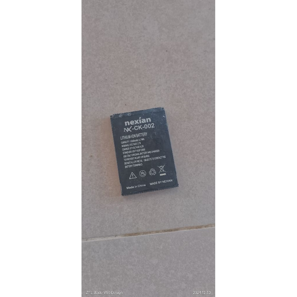 baterai Nexian NX-CK-002 battery Nexian second original asli copotan