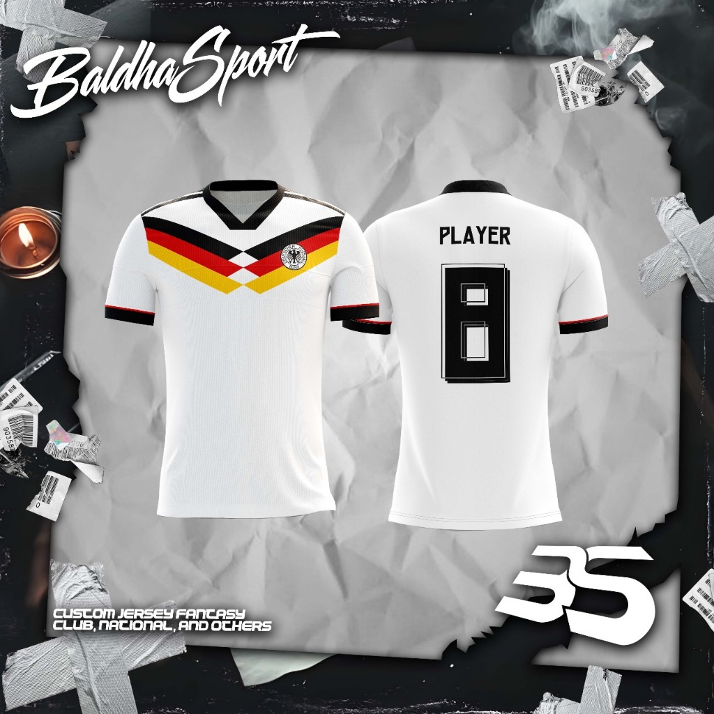 Jersey Baju Bola Jerman Home 25/26 Free Nameset