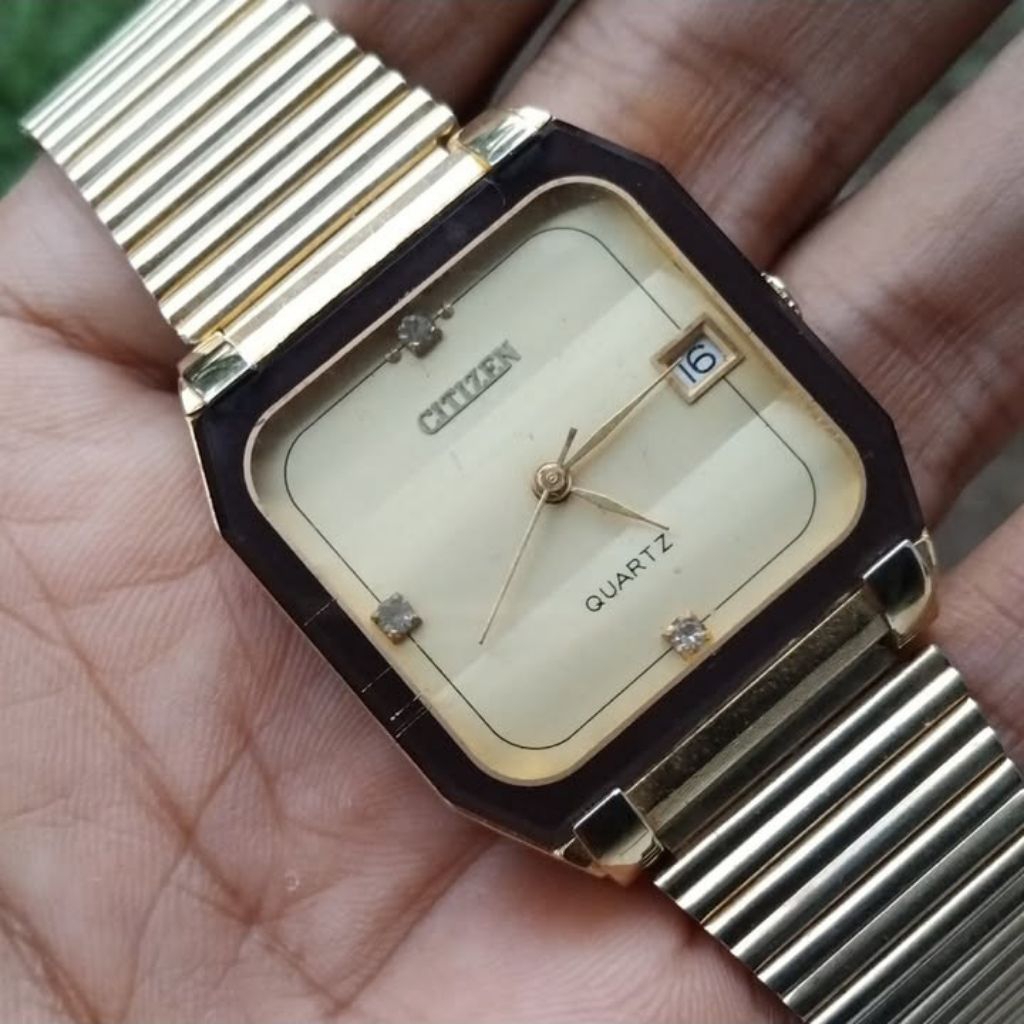 jam citizen tank quartz lawas vintage