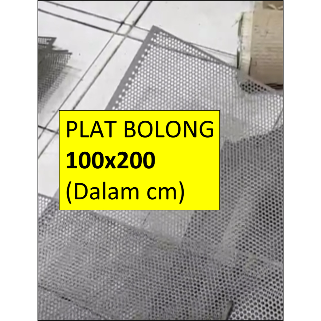 Plat Ram Lubang - 100x200 cm - Ram Sound - Plat Sound - Grill Sound - Plat Lubang - Plat Speaker - R