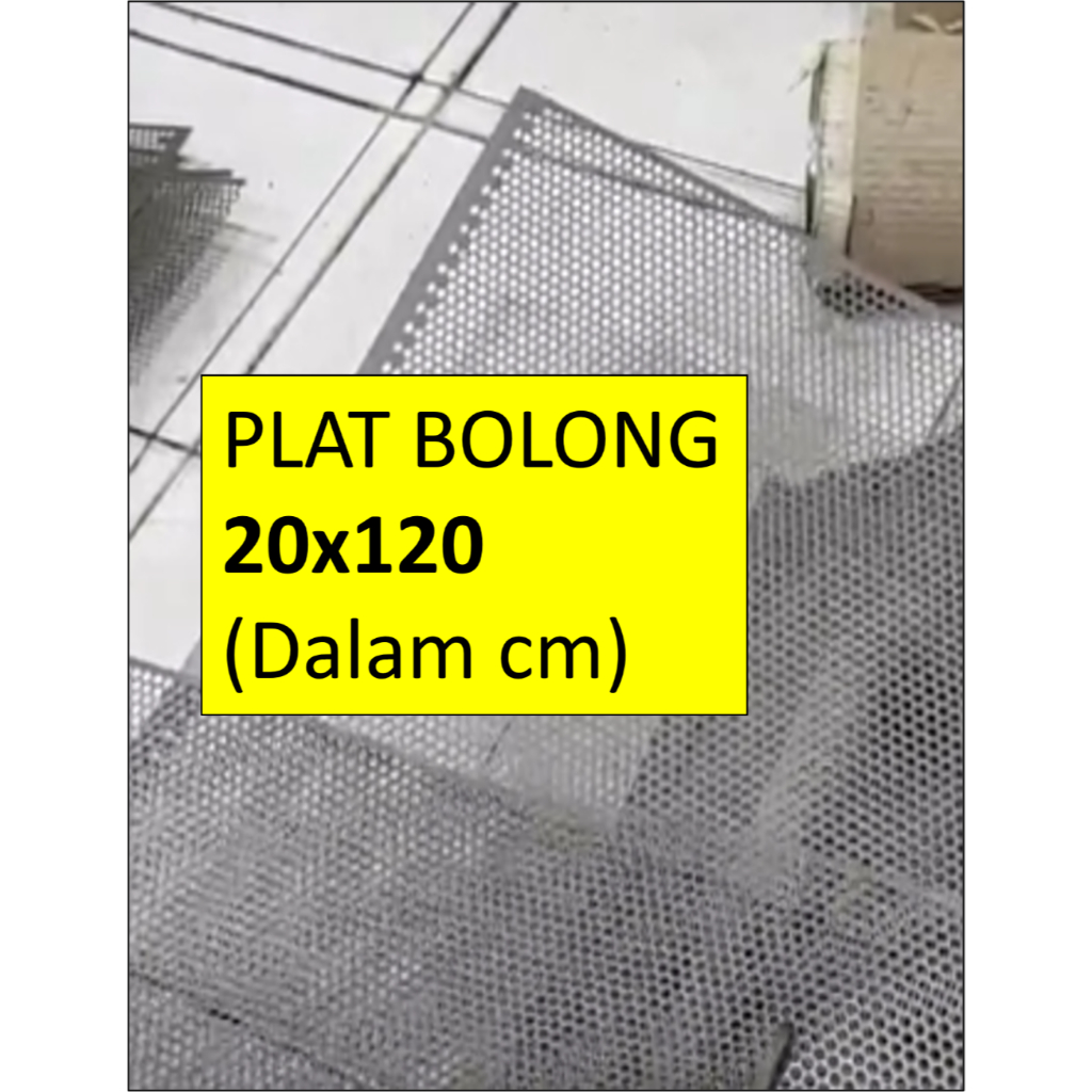 Plat Ram Lubang - 20x120 cm - Ram Sound - Plat Sound - Grill Sound - Plat Lubang - Plat Speaker - Ra
