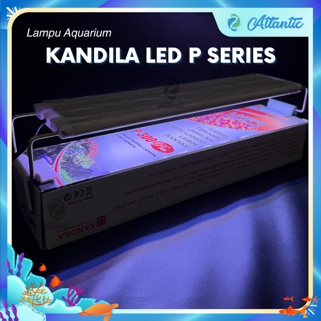 LAMPU LED GANTUNG AQUARIUM Super Slim LED Akuarium Lampu Aquarium 20-80 cm