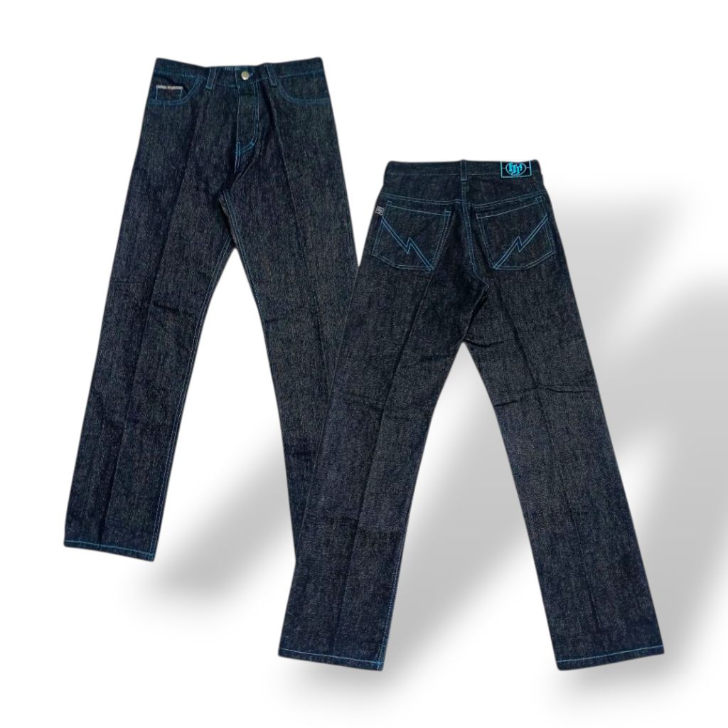 Raw denim blue vintage 16oz selvedge redline