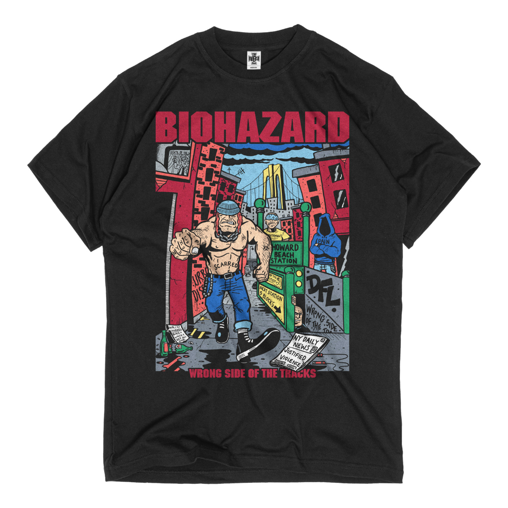 T-Shirt Biohazard - Wrong Side Of The Tracks
