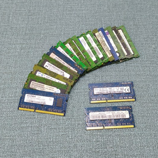 Memory RAM Laptop SODIMM DDR3 & DDR3L PC 12800 (1600MHz) & PC 10600 (1333MHz) 4GB 2GB 1GB Bekas, Ori