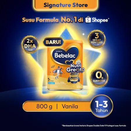 Bebelac 1+ Susu Pertumbuhan Anak Usia 1-3 Tahun 800 g