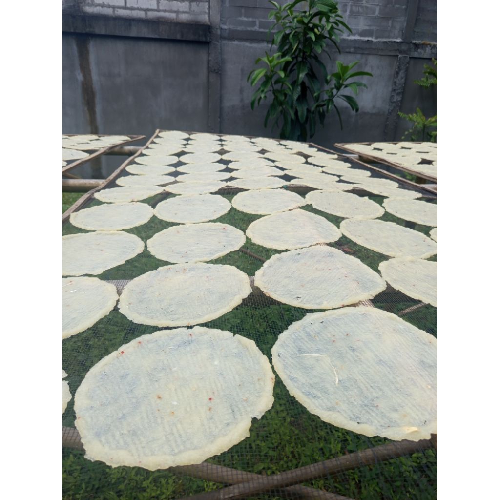 kerupuk enyek / opak singkong /kecimpring jumbo ukuran 22 cm