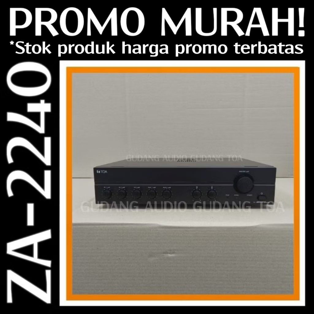 ZA-2240 POWER MIXER AMPLIFIER TOA ZA-2240 ZA 2240 240 WATT AMPLI TOA