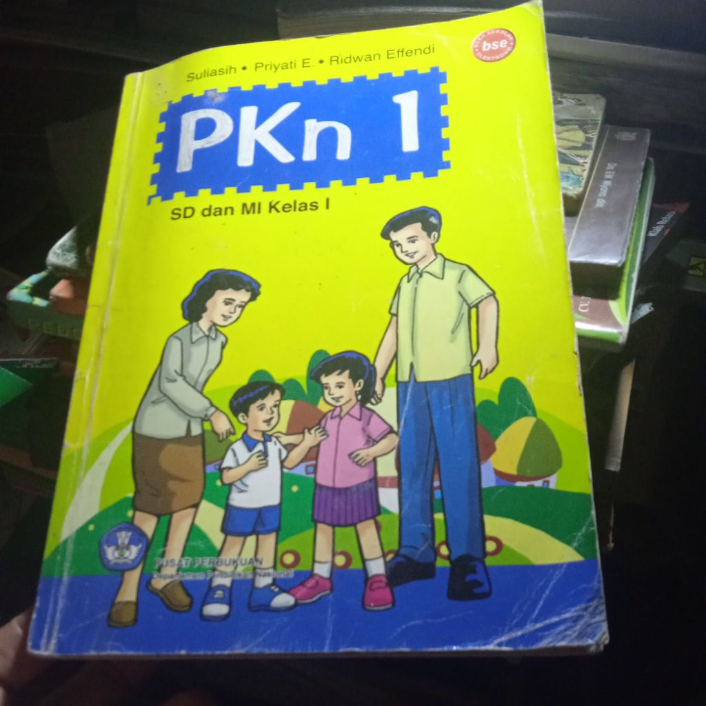 buku Pkn 1, SD dan MI kelas 1, buku original jadul