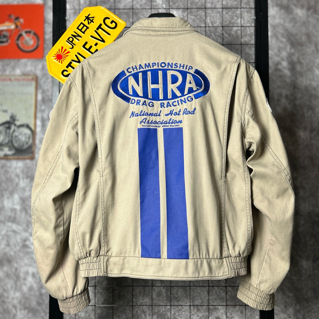 jaket NHRA Drag Racing USA original motor touring biker bkn yellow corn simpson