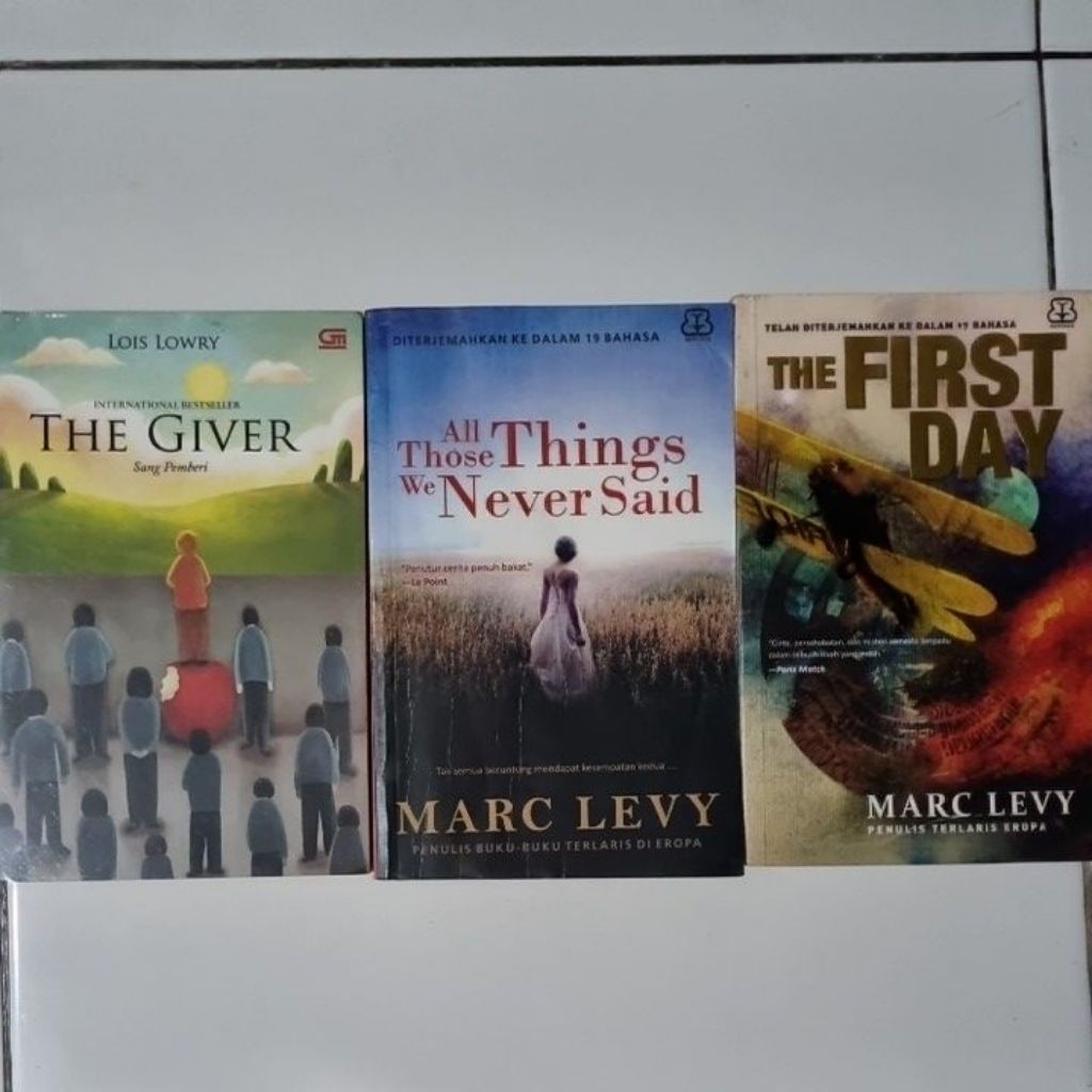 Aneka Novel Preloved Original Terjemahan | The First Day by Marc Levy | All Those Things We Never Sa