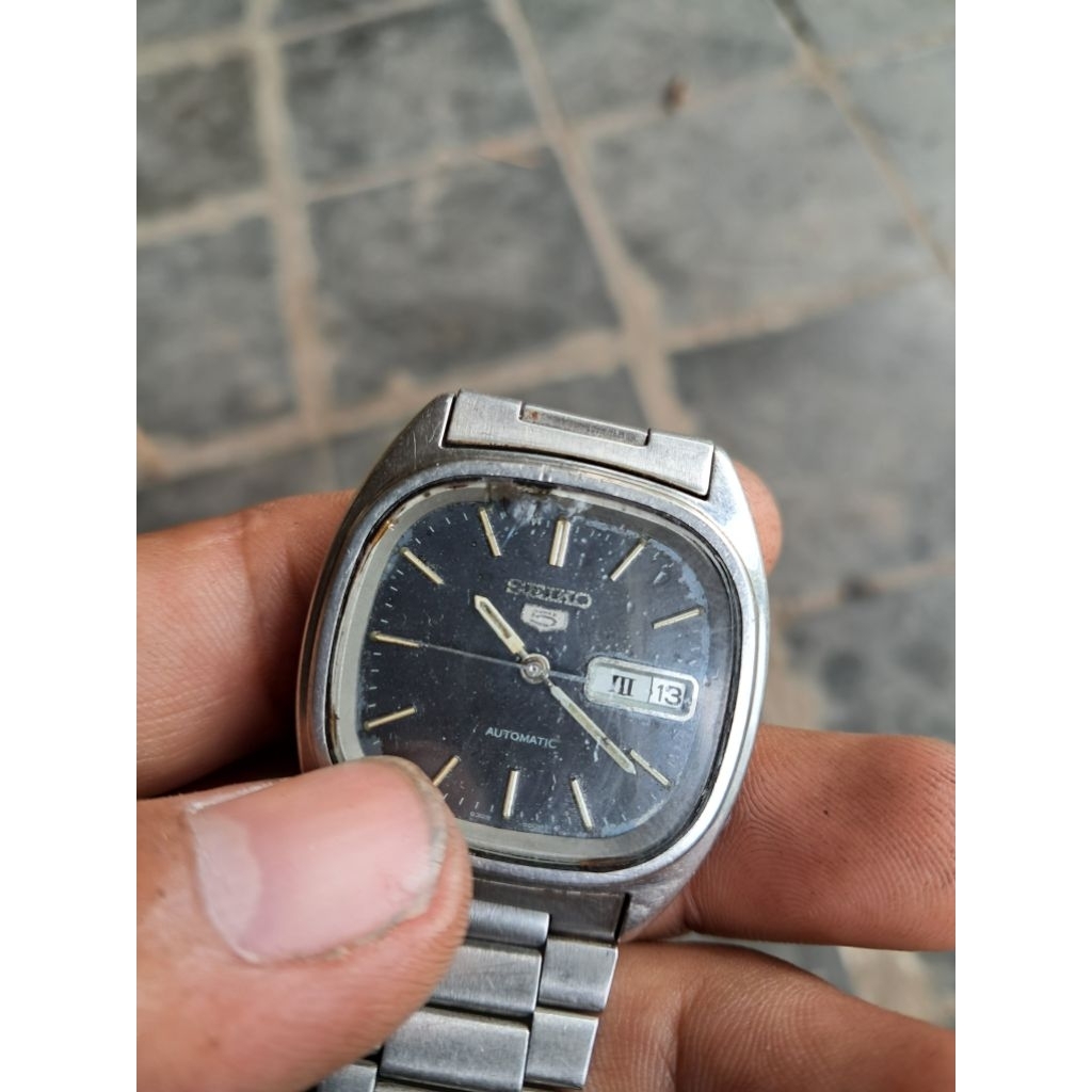 Jam tangan automatic tv Seiko 5 6309 jadul off bahan