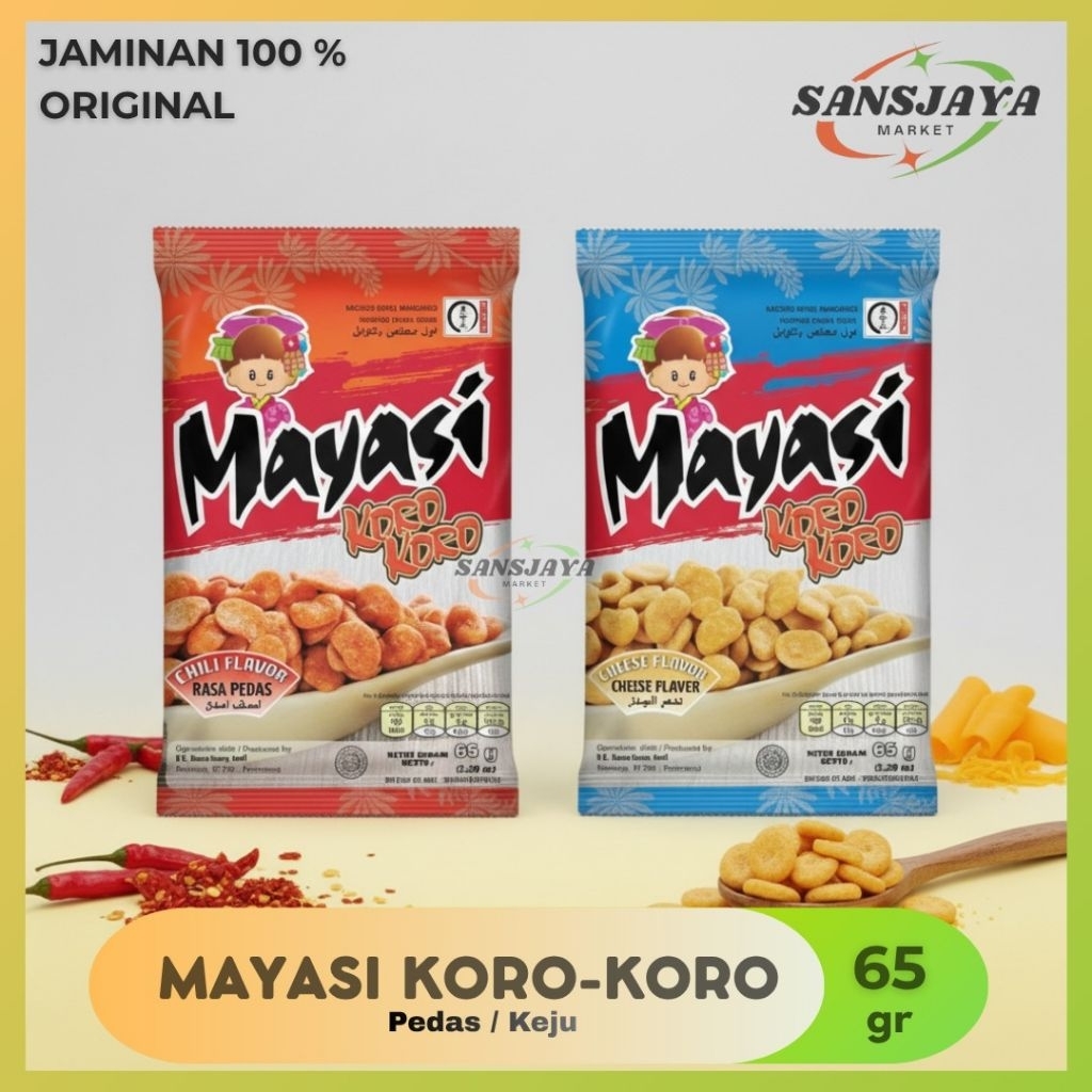Mayasi Kacang Koro Rasa Pedas - 65 gr
