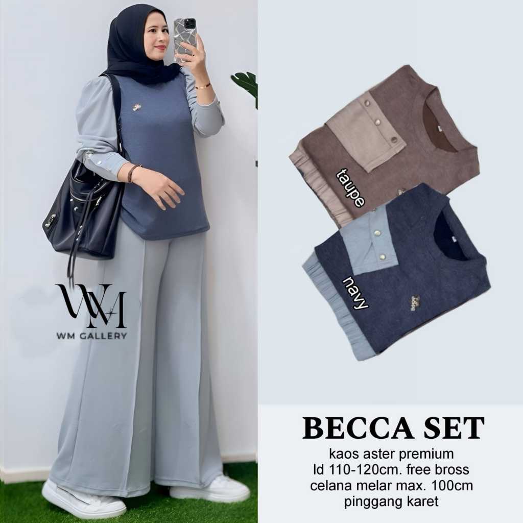 Pakaian Wanita BECCA IYONA SET Trend FASHION HQ From Wm
