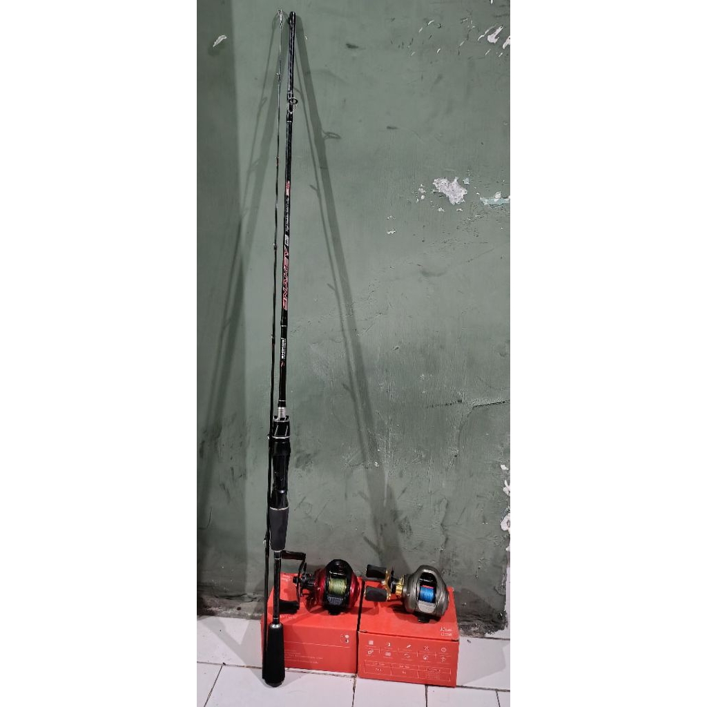Promo Satu Set Joran Bc Shikari Snakey dan Reel Bc 2 Set